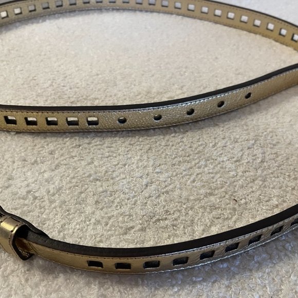 NWOT Burberry gold metallic belt Big size - Picture 2 of 6